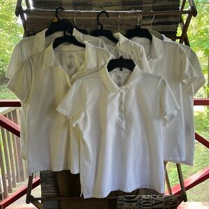 St. John's Bay White Short Sleeve Tee Classic Cotton Comfort Polo, XL